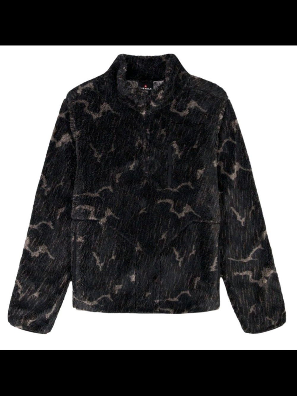 Airwalk Men's Sherpa Pullover Black Print Size XXL Brand New